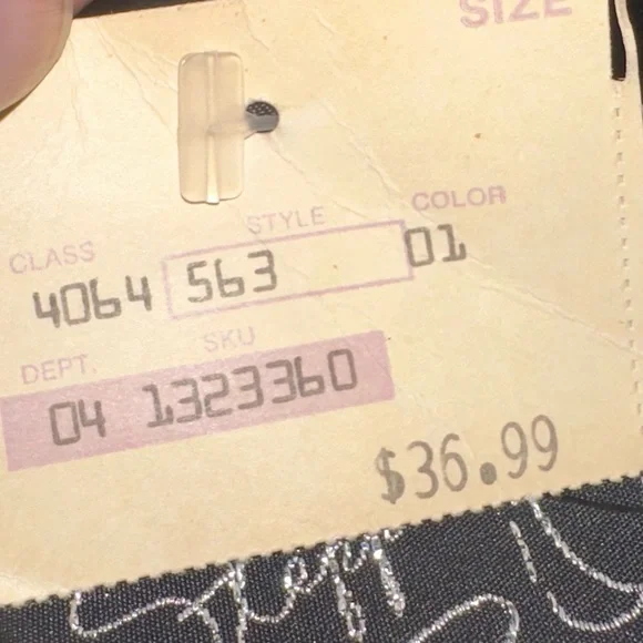 Vintage Black One Shoulder Tiered Dress - Picture 13 of 13